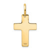 14K Yellow Gold Polished Cross Charm D3139