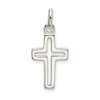 Sterling Silver Cut-out Cross Charm QC9026