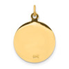 14K Yellow Gold Sacred Heart of Jesus Medal Charm XAC220