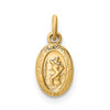 14K Yellow Gold Saint Christopher Medal Charm XR379