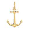 10K Yellow Gold 3-D Small Anchor w/ Shackle Bail Charm