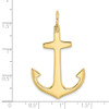 10K Yellow Gold 3-D Polished Large Anchor Charm