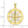 10K Yellow Gold Nautical Compass Charm 10K7846