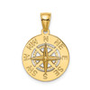 10K Yellow Gold Nautical Compass Charm 10K7856