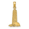 10K Yellow Gold Small Lighthouse W/Building Charm