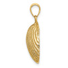 10K Yellow Gold 2-D Scallop Shell Charm 10K7394