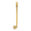 10K Yellow Gold 3-D Single Golf Club with Ball Charm