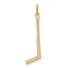 10K Yellow Gold Goalie Stick Charm