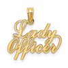 10K Yellow Gold LADY OFFICER Charm