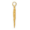 10K Yellow Gold Arrow Head Charm