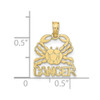 10K Yellow Gold CANCER Zodiac Charm 10K8949