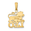 10K Yellow Gold LEO Zodiac Charm 10K8950