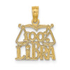 10K Yellow Gold 100% LIBRA Zodiac Charm