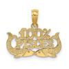 10K Yellow Gold 100% PISCES Zodiac Charm