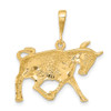 10K Yellow Gold Taurus Zodiac Charm 10ZC465