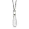 16.5" Sterling Silver Crystal Necklace