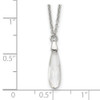 16.5" Sterling Silver Crystal Necklace