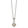 17" Shey Couture Sterling Silver with 14K Accent 17 Inch Antiqued Diamond Necklace