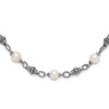 20" Shey Couture Sterling Silver 20 Inch Antiqued 8-8.5mm Freshwater Cultured Pearl Necklace