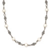 20" Shey Couture Sterling Silver 20 Inch Antiqued 8-8.5mm Freshwater Cultured Pearl Necklace