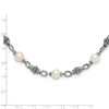 20" Shey Couture Sterling Silver 20 Inch Antiqued 8-8.5mm Freshwater Cultured Pearl Necklace