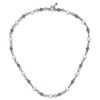 20" Shey Couture Sterling Silver 20 Inch Antiqued 8-8.5mm Freshwater Cultured Pearl Necklace