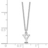 18" 10K White Gold Cutout Letter Y Initial Necklace