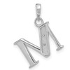 14K White Gold Diamond Letter M Initial Pendant YC1541WM