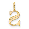 14K Yellow Gold Diamond Letter S Initial Pendant PM8365S-002-YA