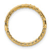 14K Yellow Gold 3/8ctw Diamond Circle Chain Slide Pendant