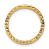 14K Yellow Gold 1/2ctw Diamond Circle Chain Slide Pendant