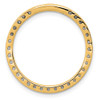 14K Yellow Gold 3/4ctw Diamond Circle Chain Slide Pendant