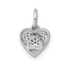 10k White Gold 1/10ctw Diamond Heart Pendant PM4872-010-1WA