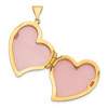 14K Yellow Gold Fancy Heart Locket Pendant