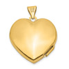 14K Yellow Gold Heart Locket Pendant