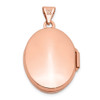 14k Rose Gold Scroll Design 21mm Oval Locket Pendant