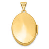 14K Yellow Gold Scrolled Floral Locket Pendant