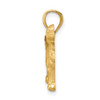 10K Yellow Gold Diamond-cut Golden Retriever Pendant
