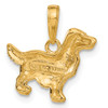 10K Yellow Gold Springer Spaniel Dog Pendant