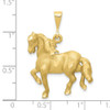 10K Yellow Gold Horse Pendant