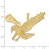 10K Yellow Gold Solid Polished Eagle Pendant 10C2430