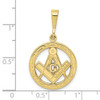 10K Yellow Gold Masonic Pendant