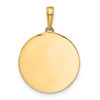 14K Yellow Gold and White Rhodium-plating Diamond-cut Its A Girl Pendant