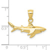 10K Yellow Gold Shark Pendant