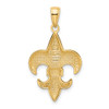 10K Yellow Gold Medium Fleur-De-Lis Pendant