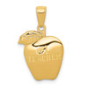 10K Yellow Gold #1 Teacher Apple Pendant