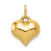 10K Yellow Gold Polished 3-D Heart Pendant 10C2907