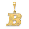 10K Yellow Gold Initial B Pendant