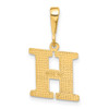 10K Yellow Gold Initial H Pendant