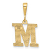 10K Yellow Gold Initial M Pendant